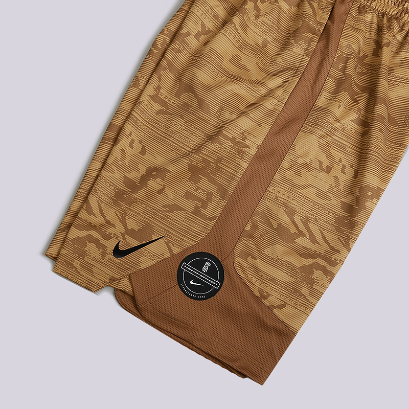 мужские коричневые шорты Nike Dry Elite Kyrie Printed Basketball Shorts 891765-722 - цена, описание, фото 2